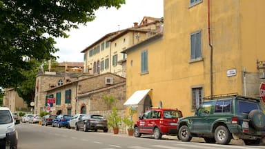 Radda in Chianti featuring street scenes, heritage architecture and a small town or village
