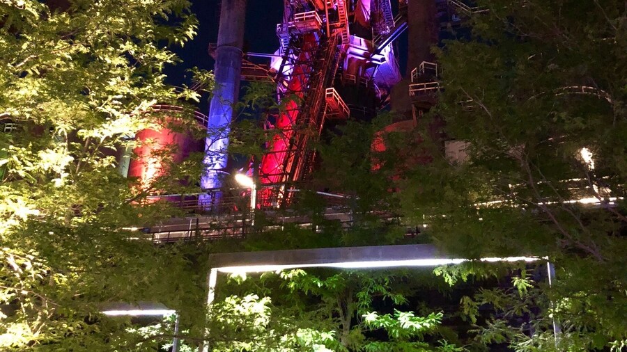 Not as nice with all the surrounding lights and video playing from pbs and the upcoming concerts at levitt