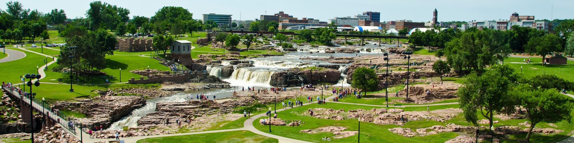 View of the sioux falls from the viewing tower
