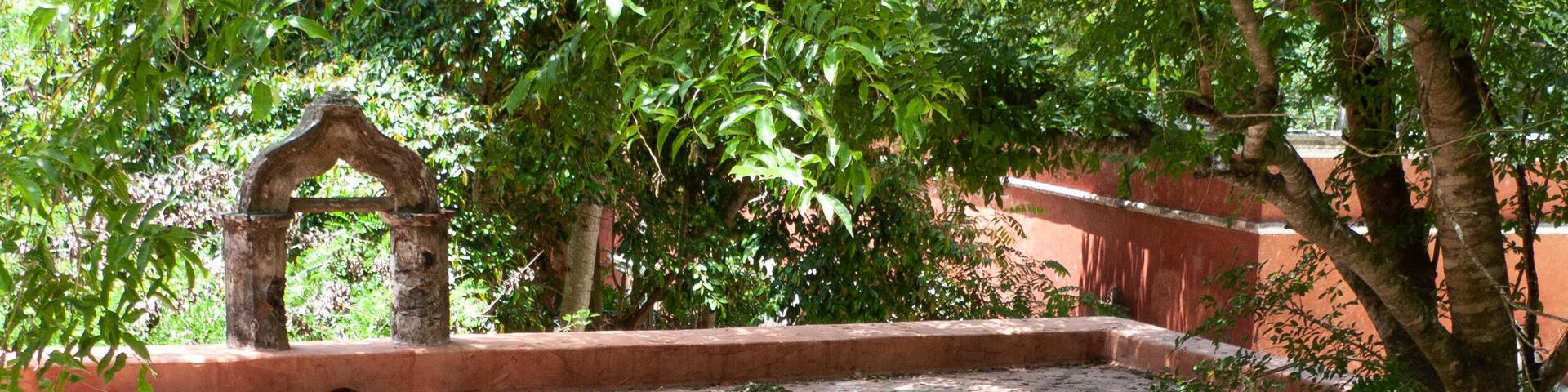 Rustic staircase at a rural Hacienda near Campeche, Mexico