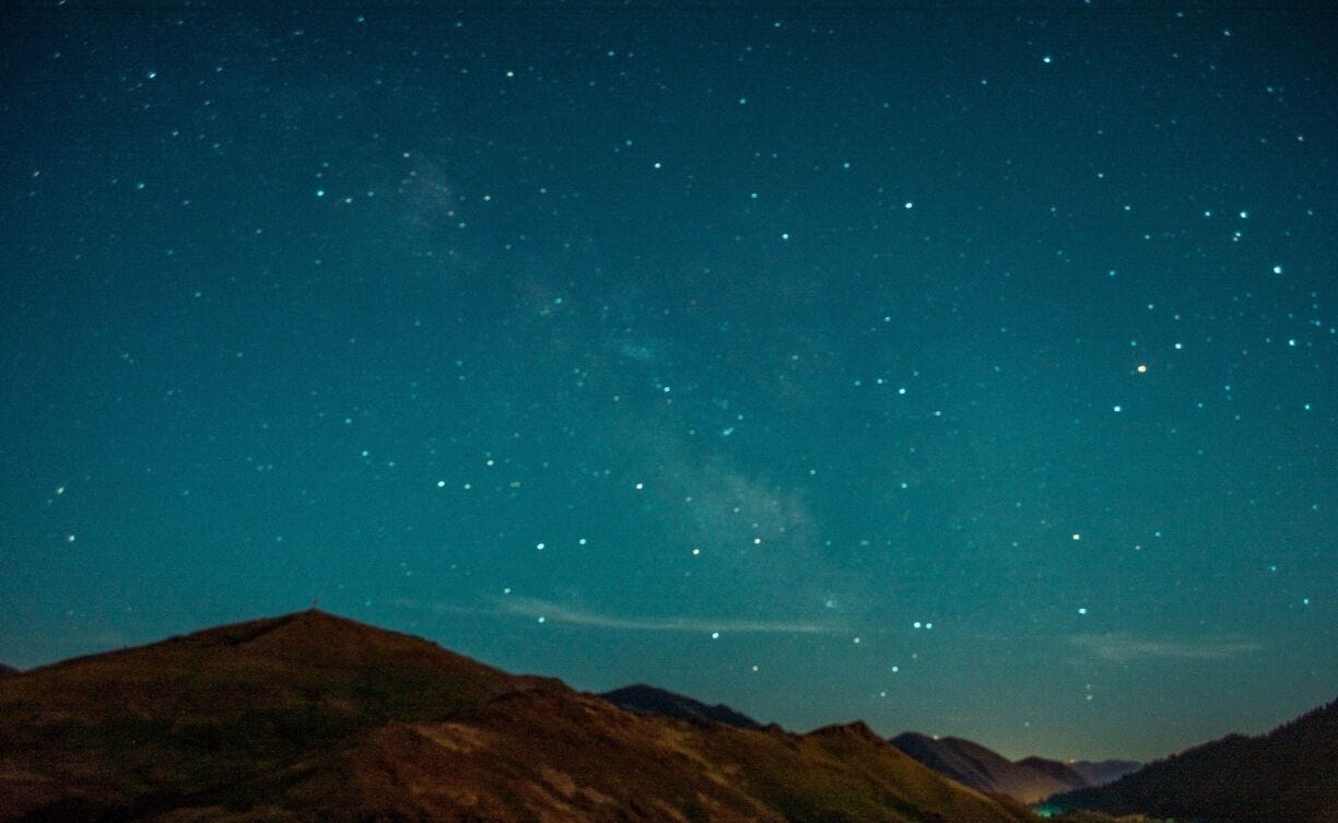 The stars over Ketchum, ID on the Fourth of July