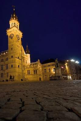 Belfort in Aalst in the evening