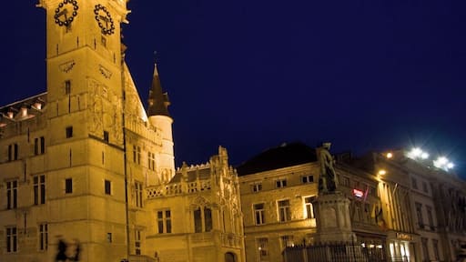Belfort in Aalst in the evening