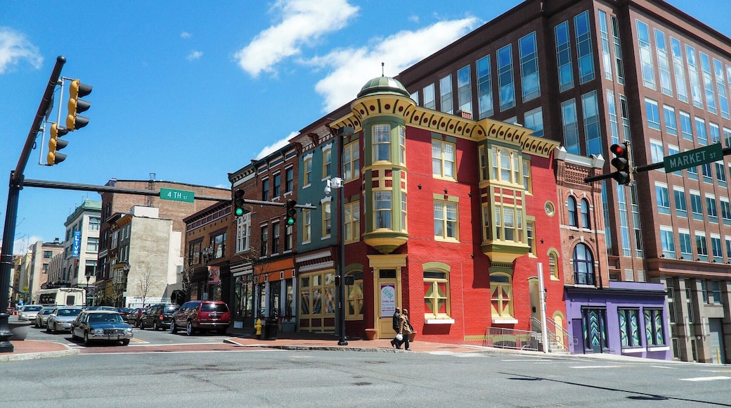 Right around the Historic District of downtown Wilmington, DE are some very colorful buildings.
Check out the story behind the photo at: http://www.travelingken.com/