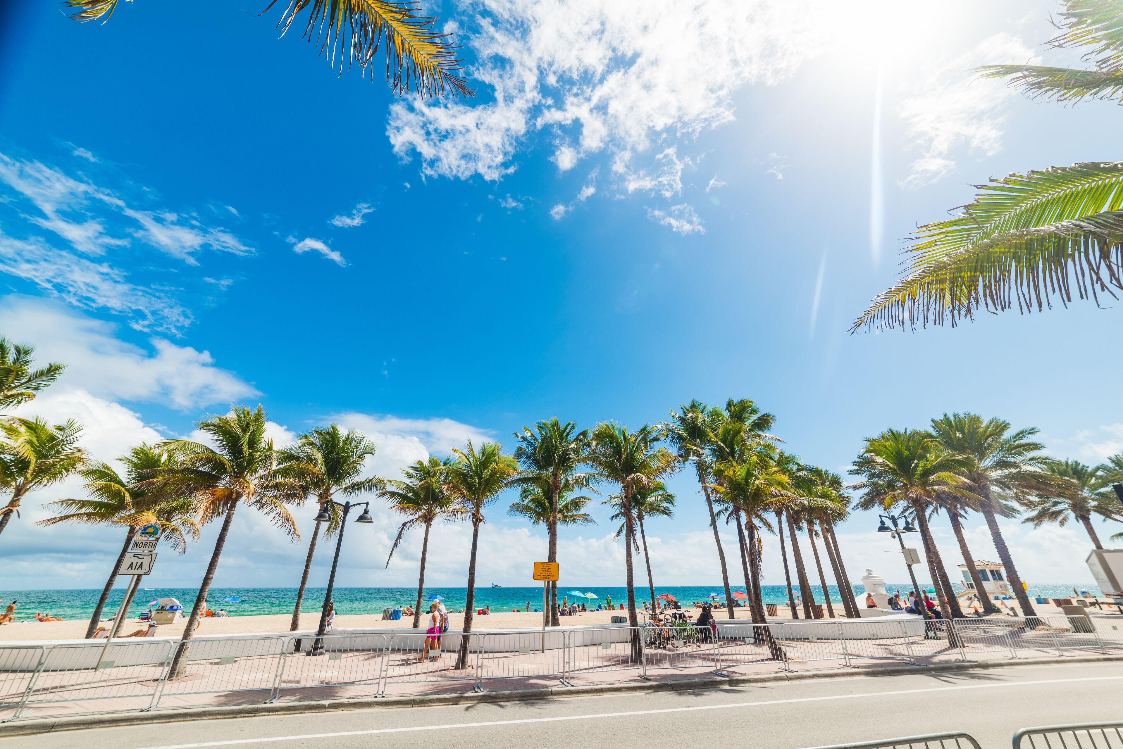 People at the beach in Fort Lauderdale