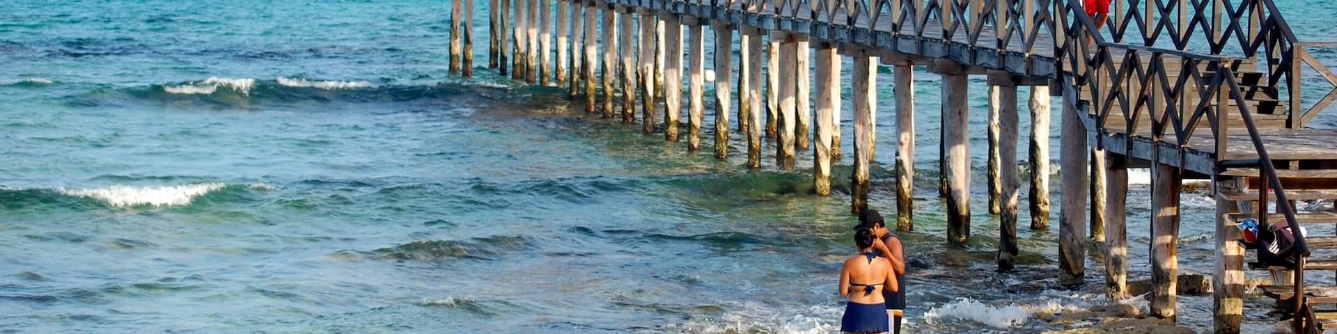 Beautiful beach on the property