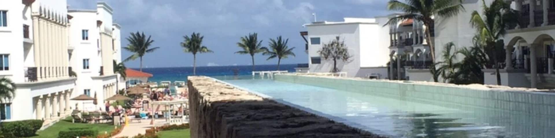 Lovely view from the lobby out to the Caribbean Sea. #InStone