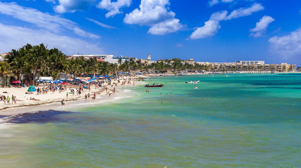 Beach on Playa del Carmen, Mexico