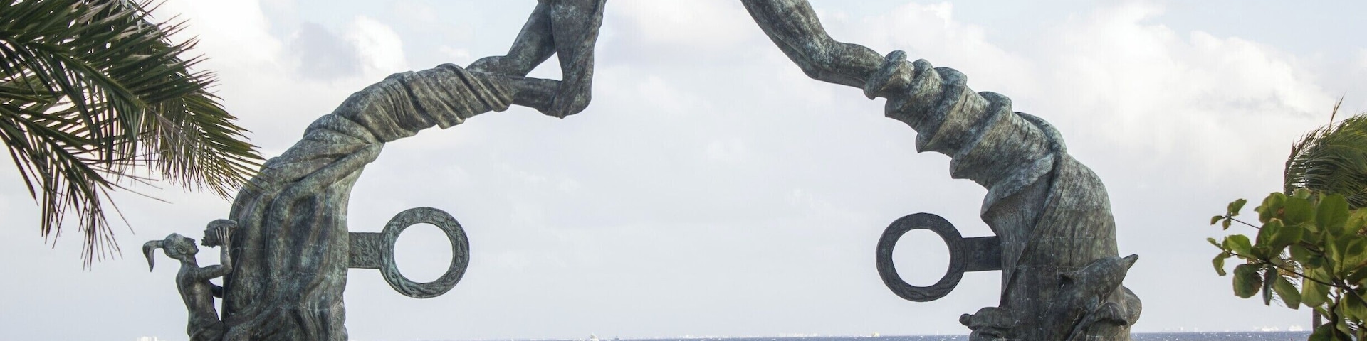 Cool monument on the beach of Playa del Carmen.