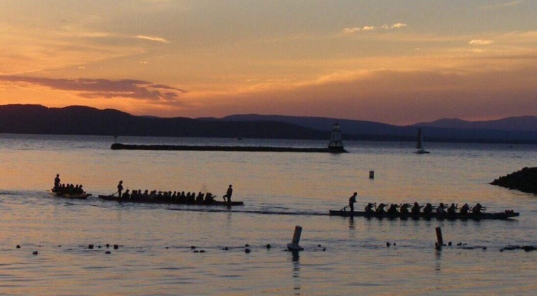 Paddling with my Dragonboat club Dragonheart Vermont. Sept 2016
