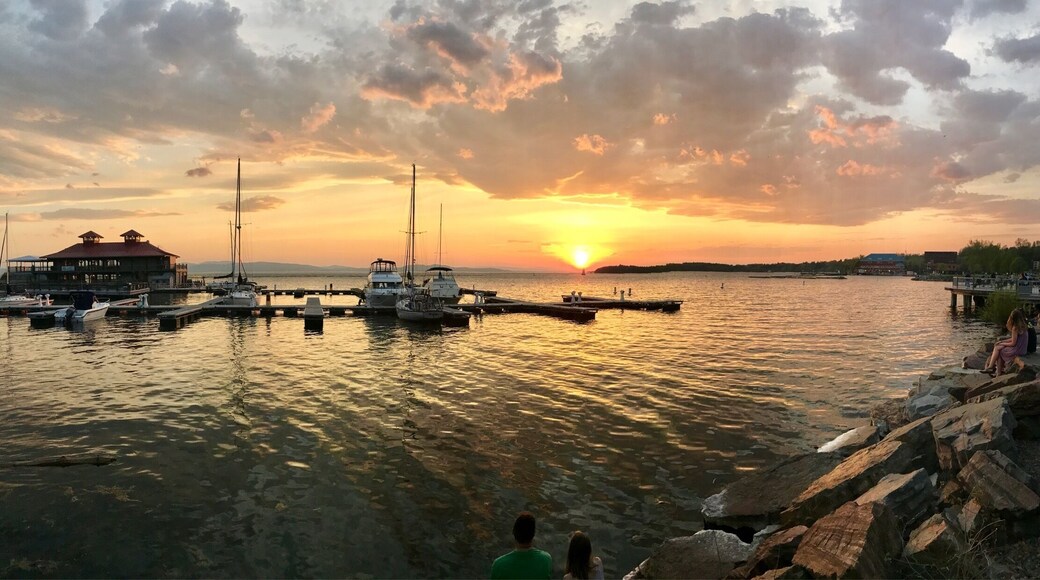 Lake Champlain sunset from the Burlington waterfront