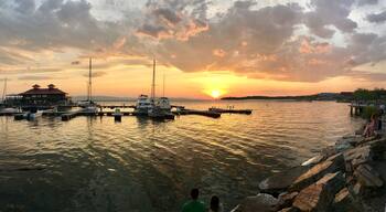 Lake Champlain sunset from the Burlington waterfront