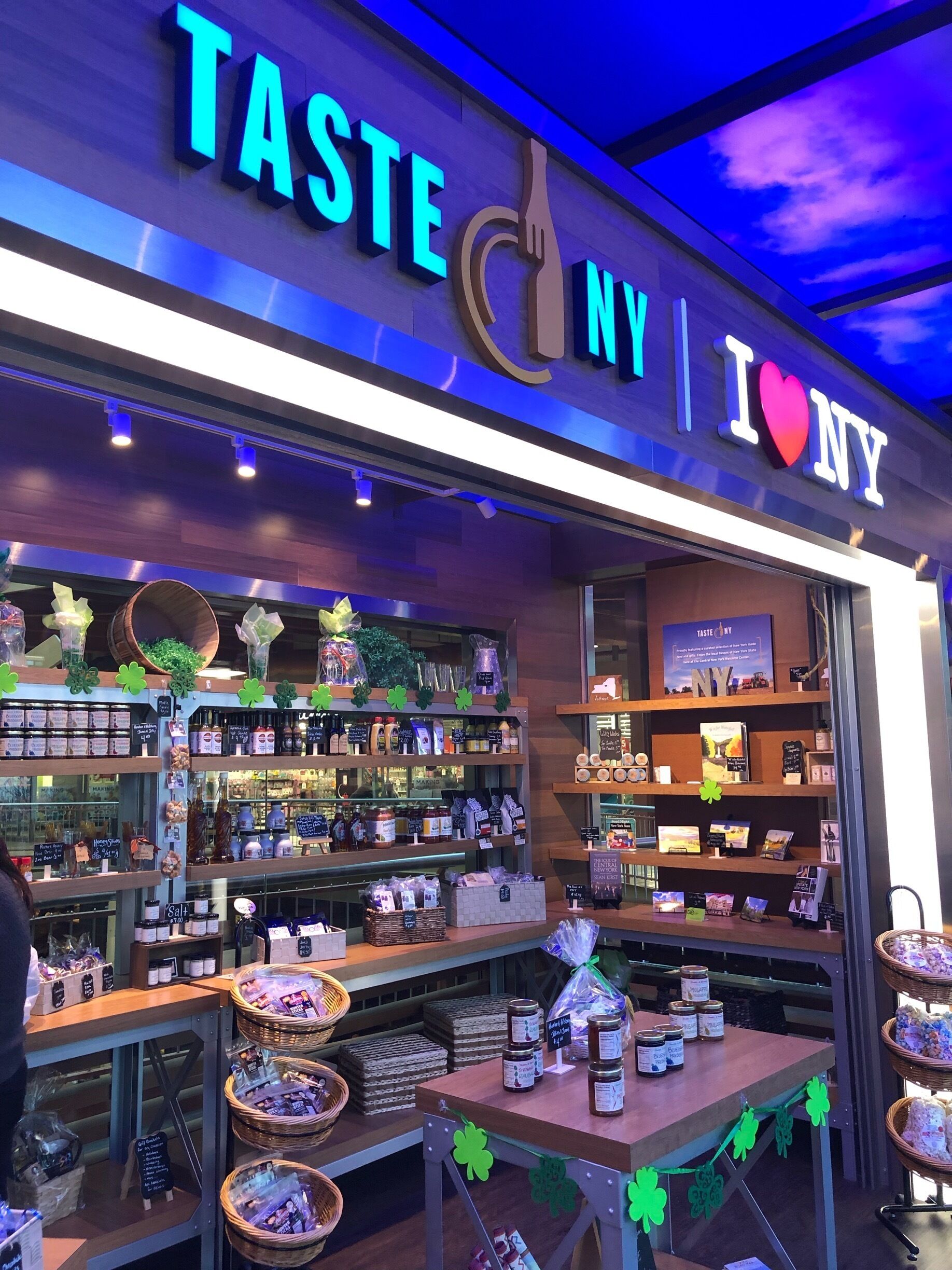 Bar none the coolest welcome center in any state in any city I have ever visited.  You could smell the Finger Lakes coffee there was a big I Love NY icon to take pictures and brochures and interactive screens to plan your Upstate New York visit.  Also it’s uniquely located in America’s (6th largest mall is what I was told, but definitely the biggest mall I have ever seen).  You could also purchase all sorts of regional small farm to table food.  Very cool!