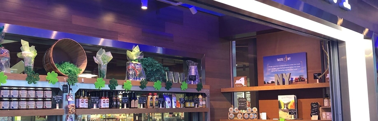 Bar none the coolest welcome center in any state in any city I have ever visited. You could smell the Finger Lakes coffee there was a big I Love NY icon to take pictures and brochures and interactive screens to plan your Upstate New York visit. Also it’s uniquely located in America’s (6th largest mall is what I was told, but definitely the biggest mall I have ever seen). You could also purchase all sorts of regional small farm to table food. Very cool!