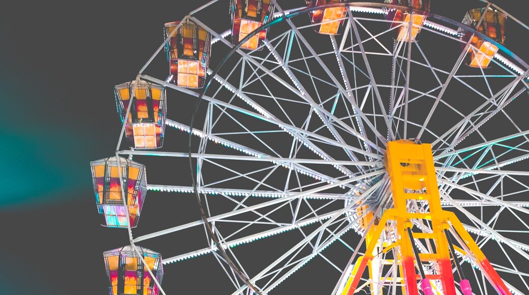 When talk about colors. Fun fair would be the best place to go. Fun rides.