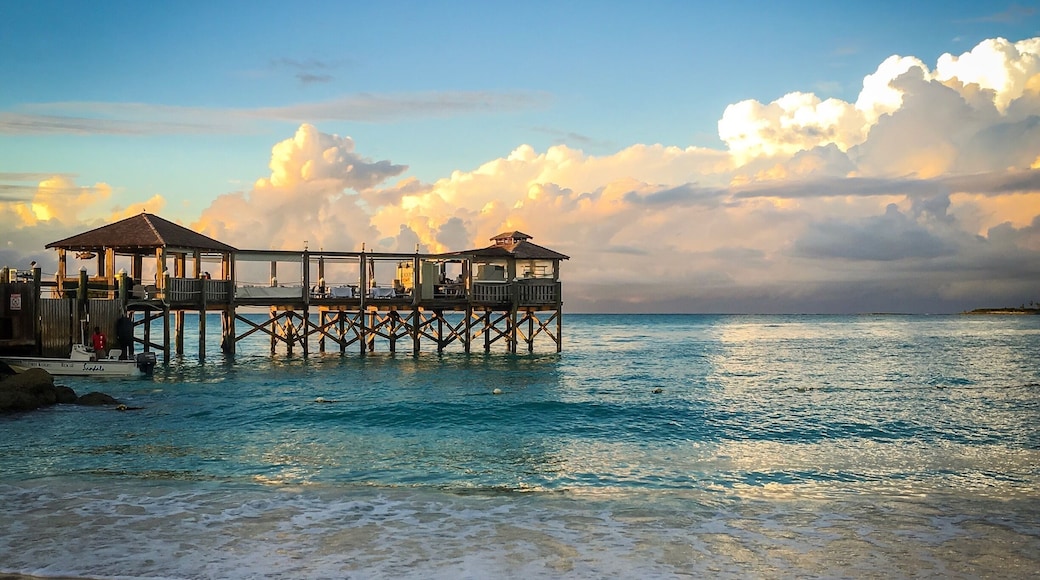 Blue sky and blue water