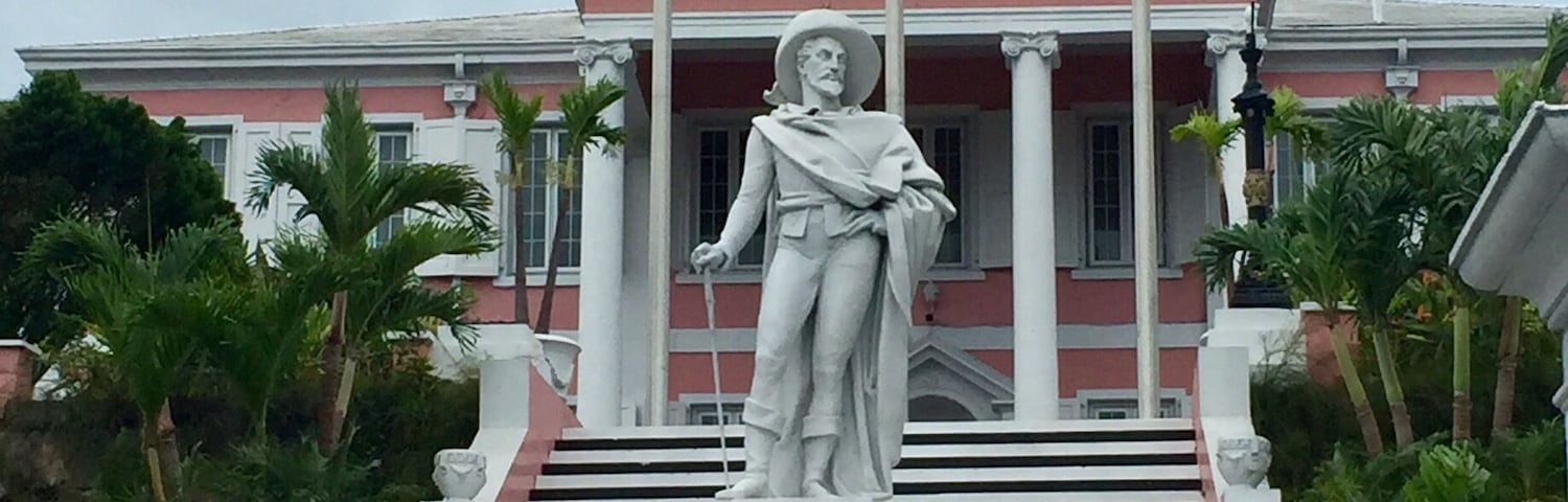Christopher Columbus was here in Nassau. We missed him by a couple hundred years.