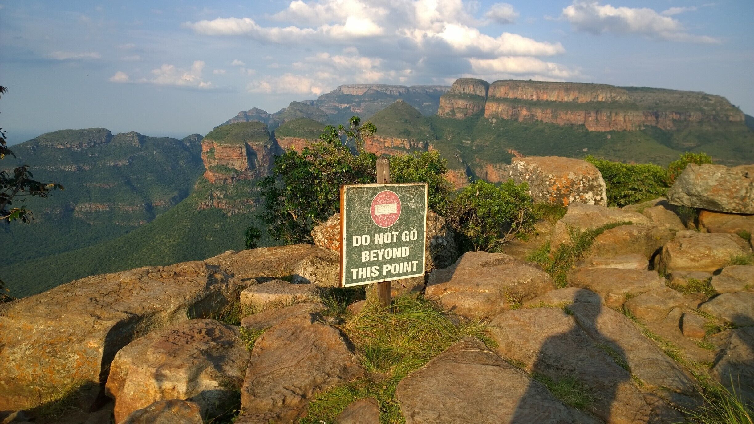 Awesome vantage point but comes with risks if you venture too close to the edge. 
