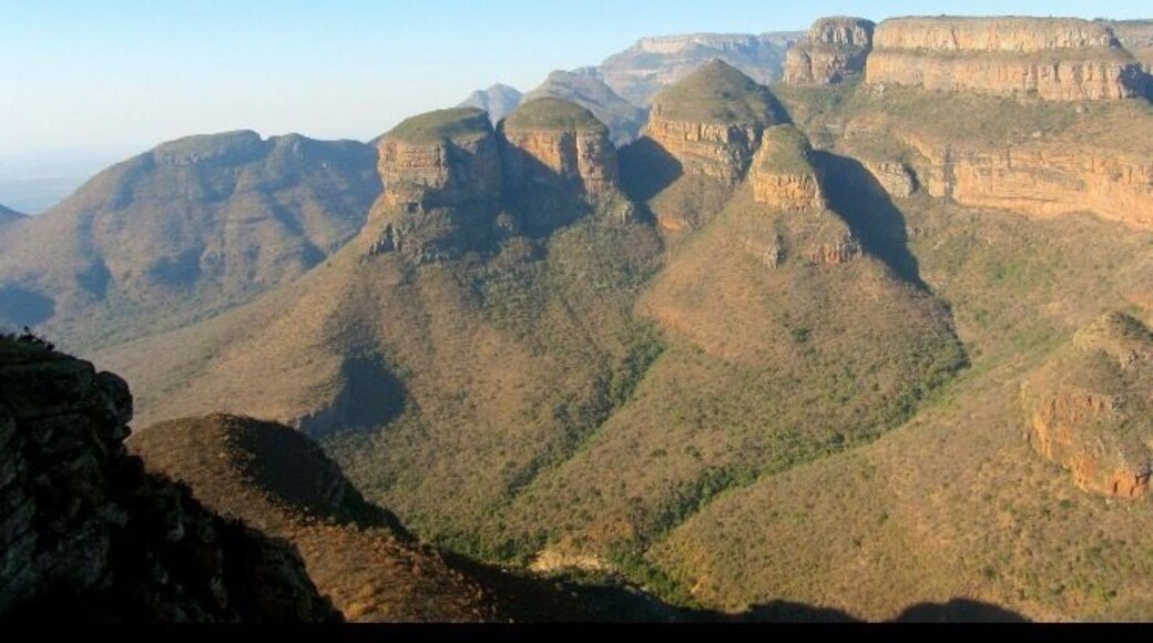 Resembles randeval the top of African hut : part of blade river canyon