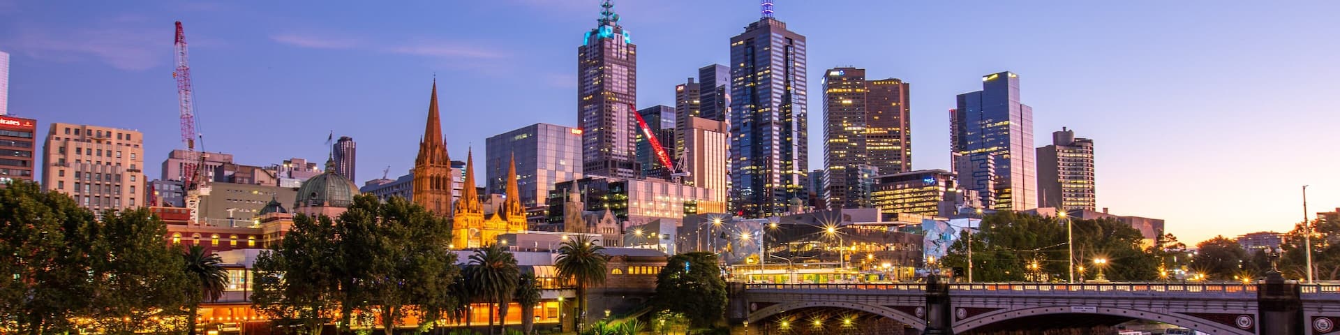 Southbank which includes a sunset, a bridge and a city