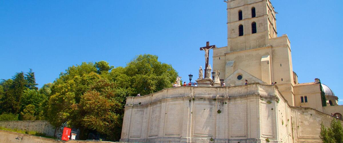 Avignon which includes heritage architecture, a church or cathedral and heritage elements