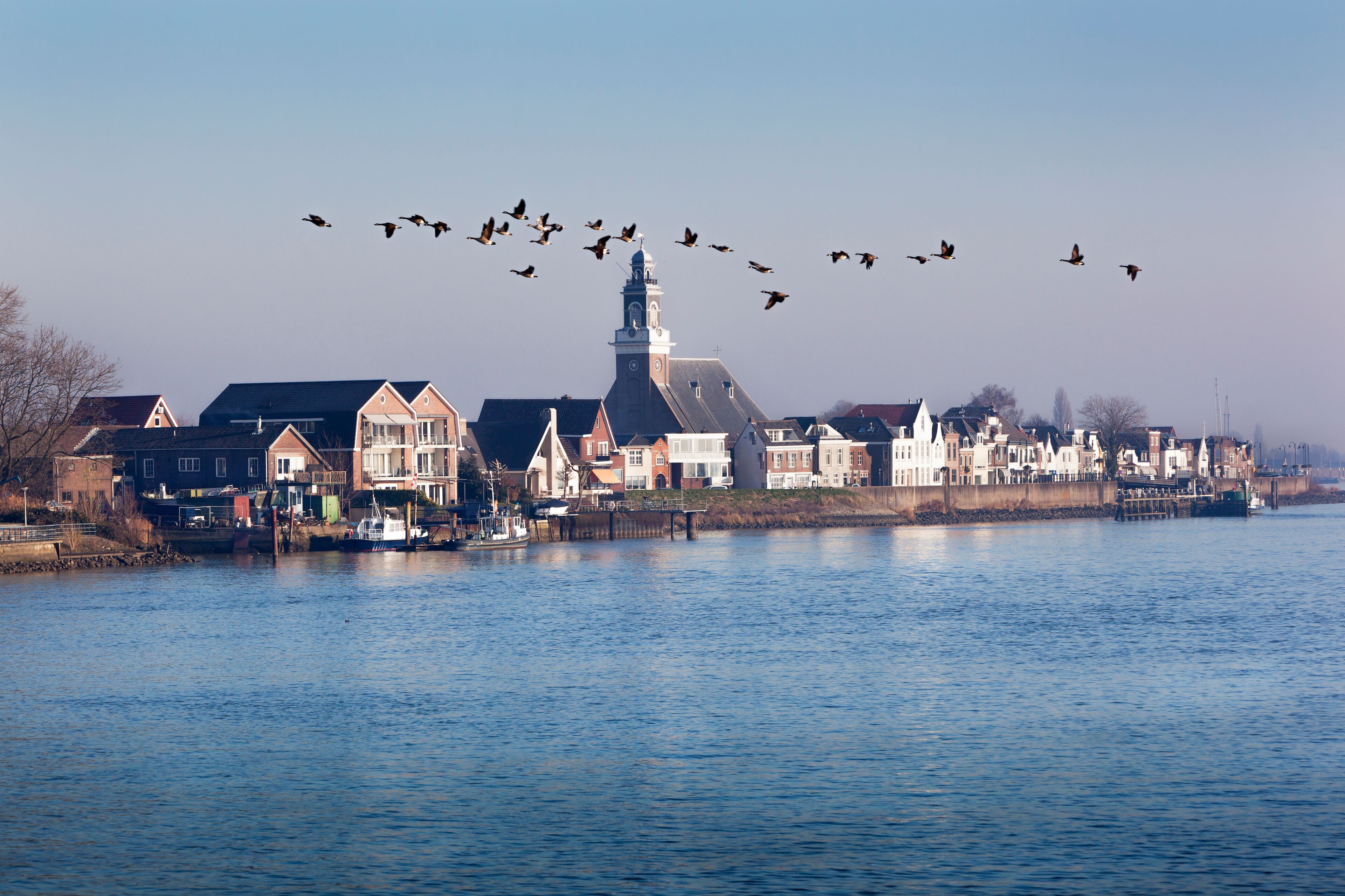 Dutch village near the river