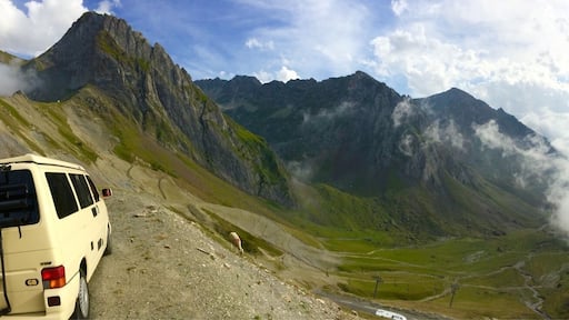 The Col du Tourmalet is the highest paved pass in the French Pyrenees. Cyclists' heaven. Van's brakes were decidedly iffy on the way down!!