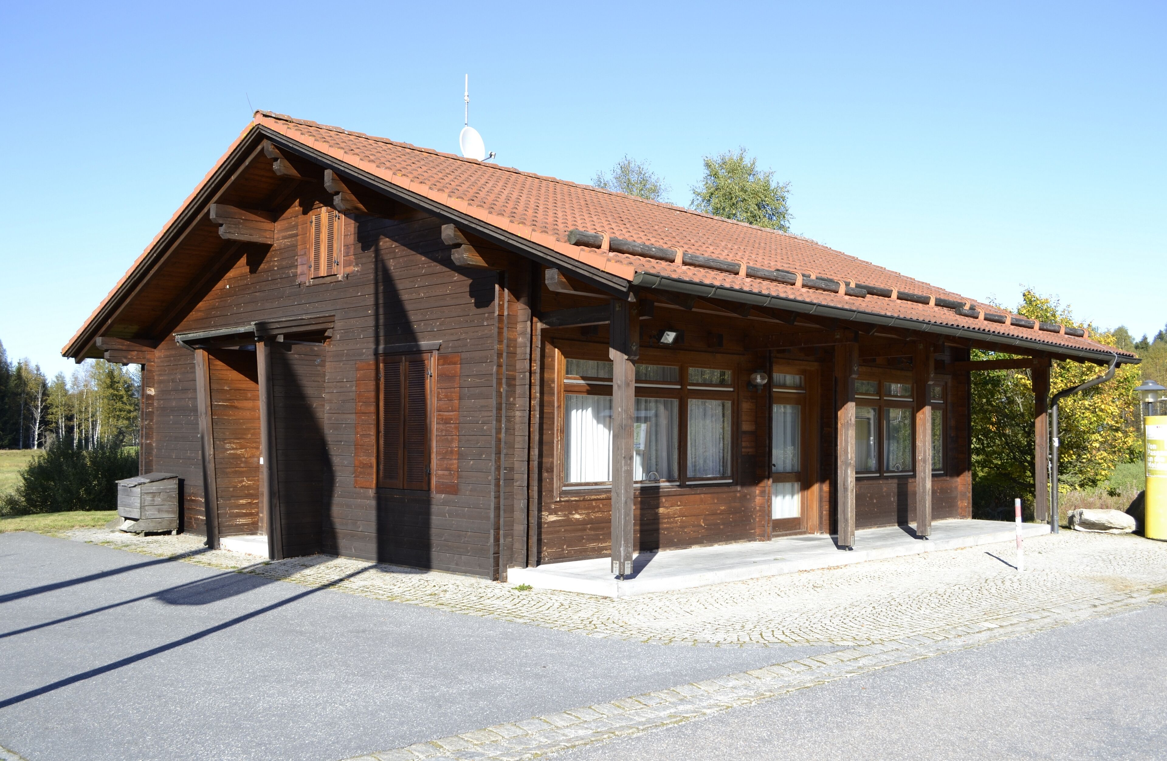 Der e hemalige Grenzübergang von Haidmühle nach Nové Údolí im Jahr 2011.