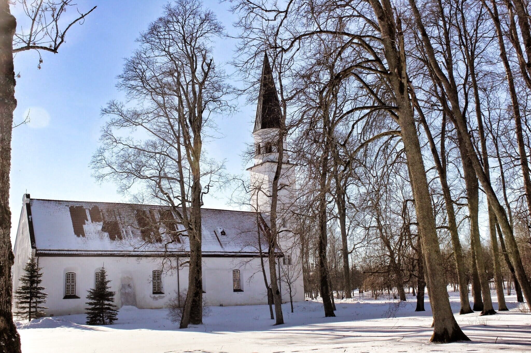 A beautiful church in a small town in Latvia. I recommend visiting in the winter while there is snow, but I haven't been there while it was warm.