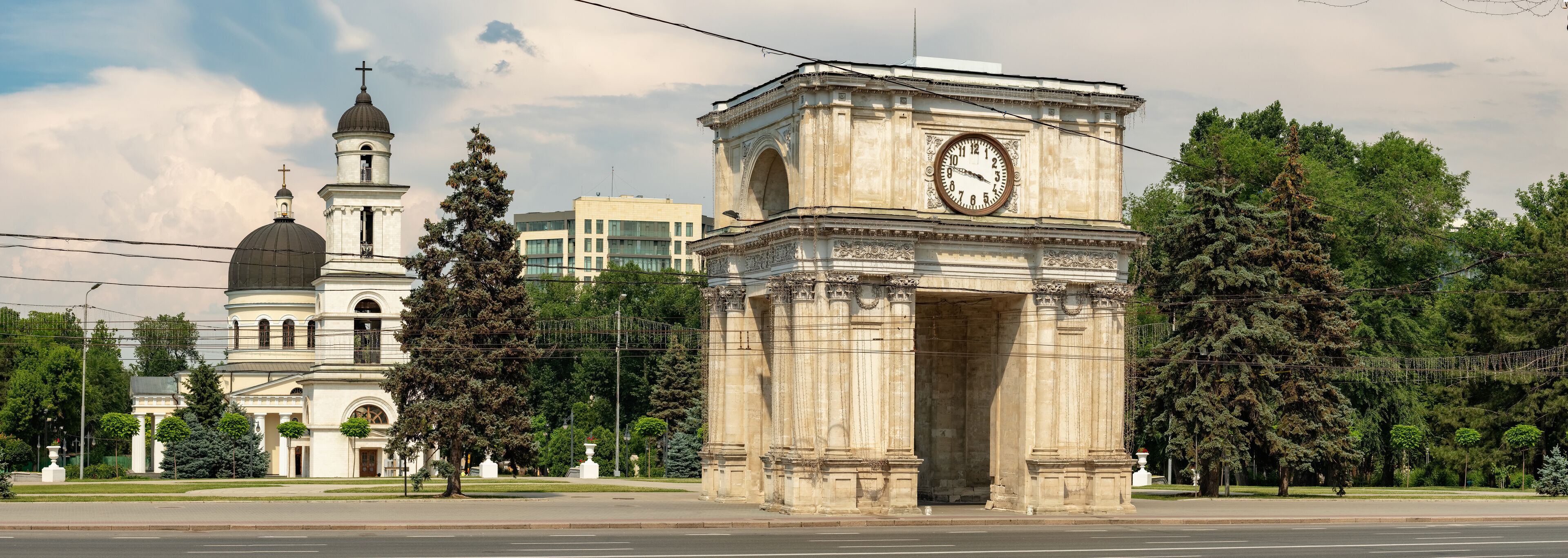 The Triumphal Arch in Chisinau, Moldova