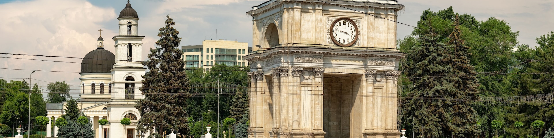 The Triumphal Arch in Chisinau, Moldova