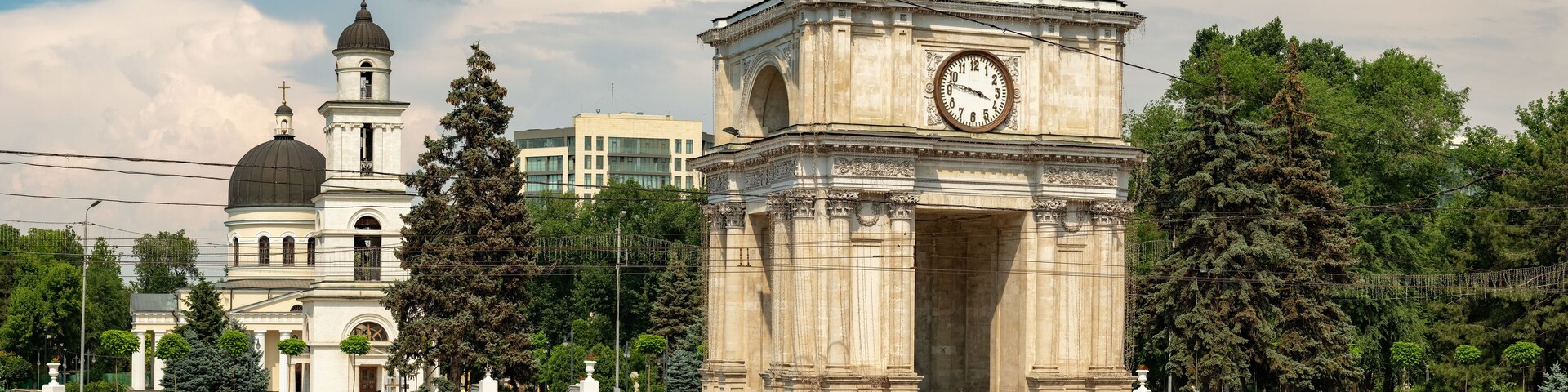 The Triumphal Arch in Chisinau, Moldova