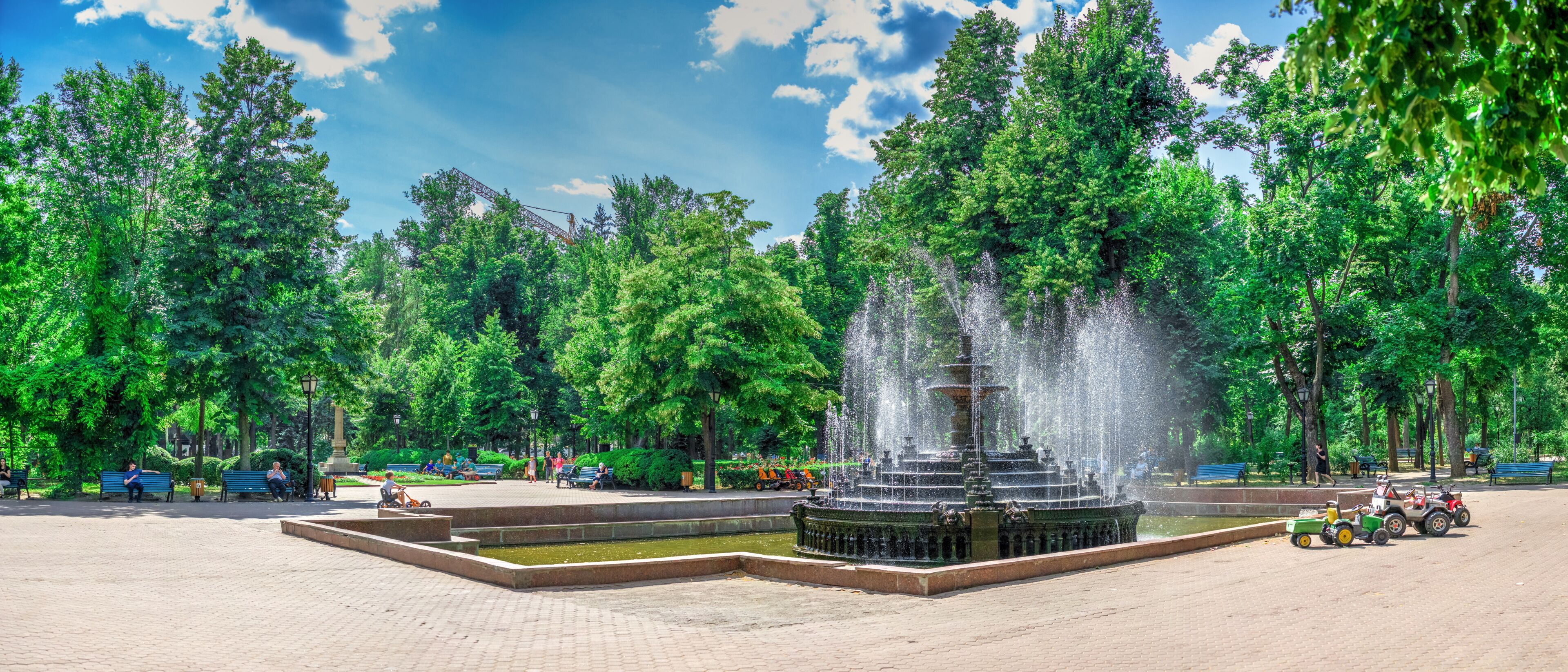 Fountain in Chisinau Central Park, Moldova