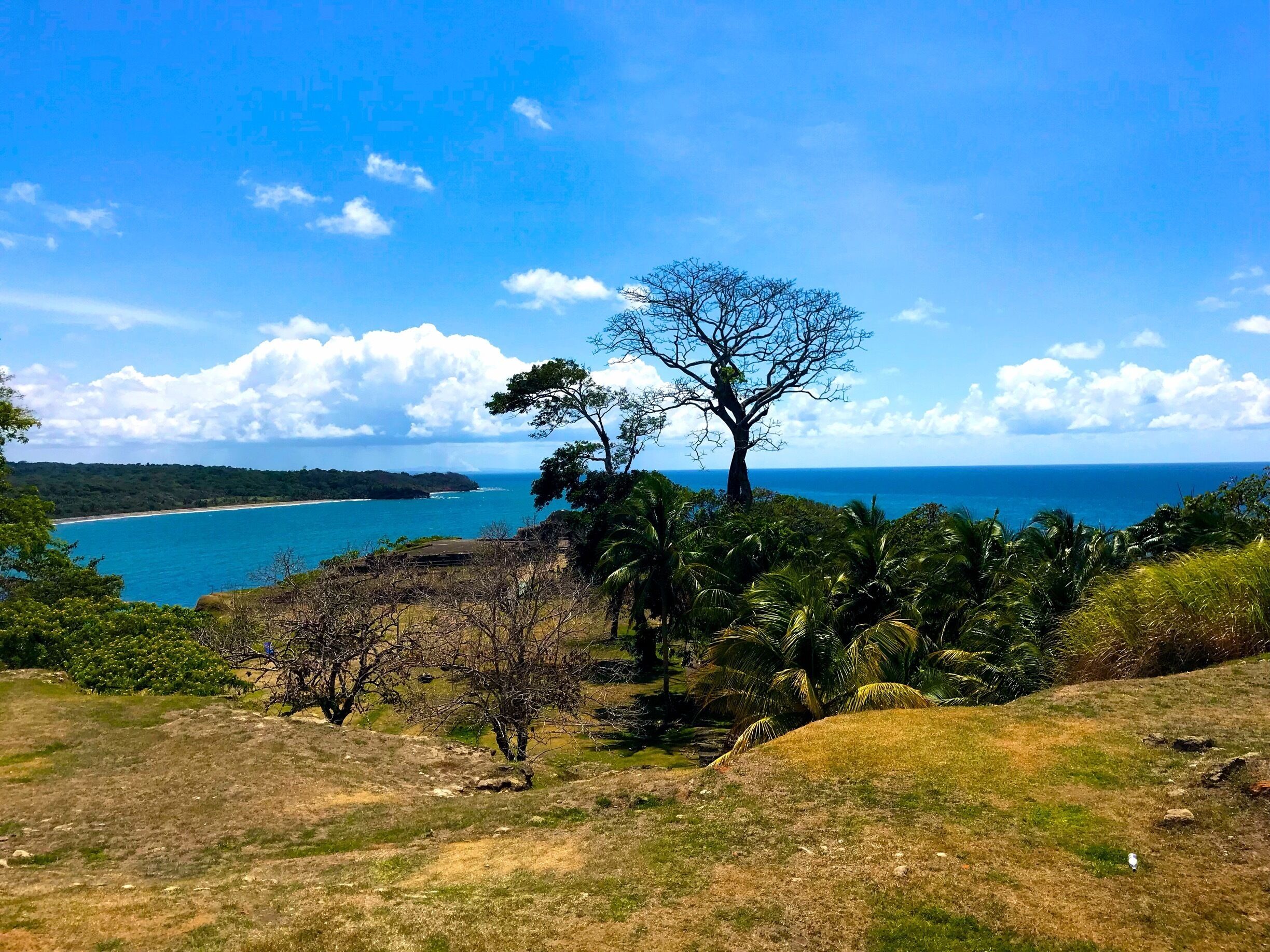 Great views of the Caribbean Sea and Chagres river from on top of the rear defense hill.