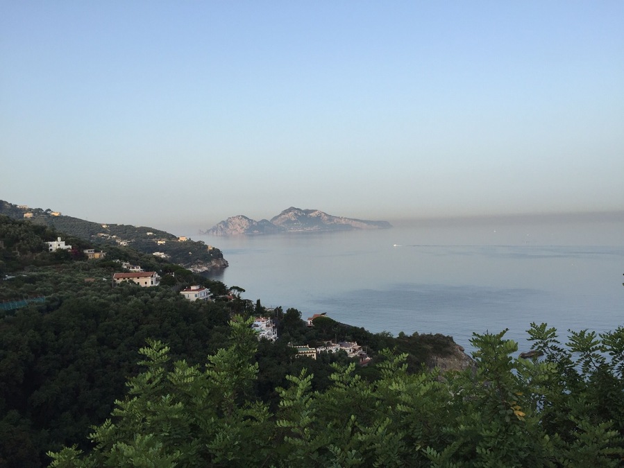 Looking across to Capri on an early summers morning.