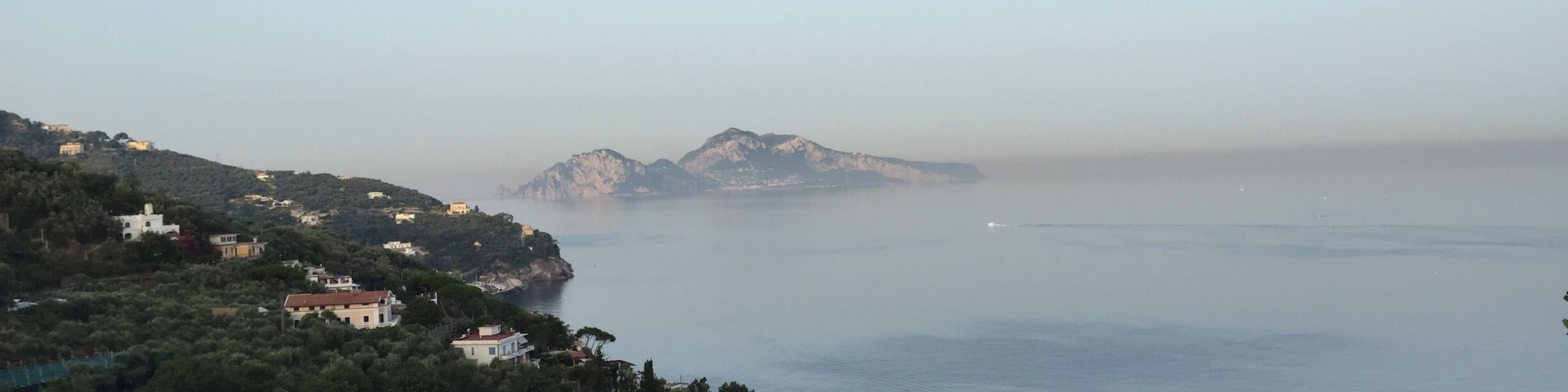 Looking across to Capri on an early summers morning.