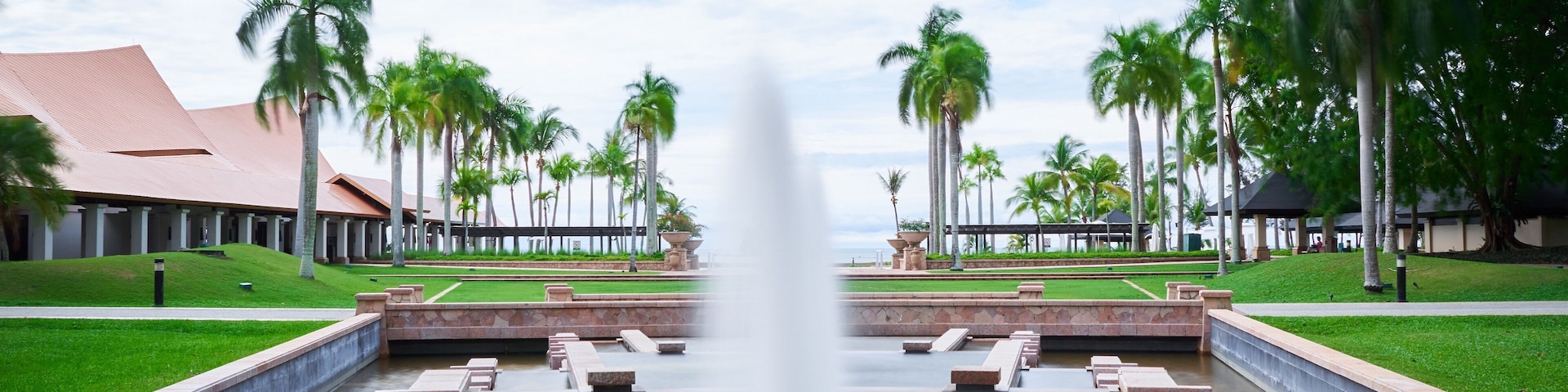 Water fountain near the Lagoon area.