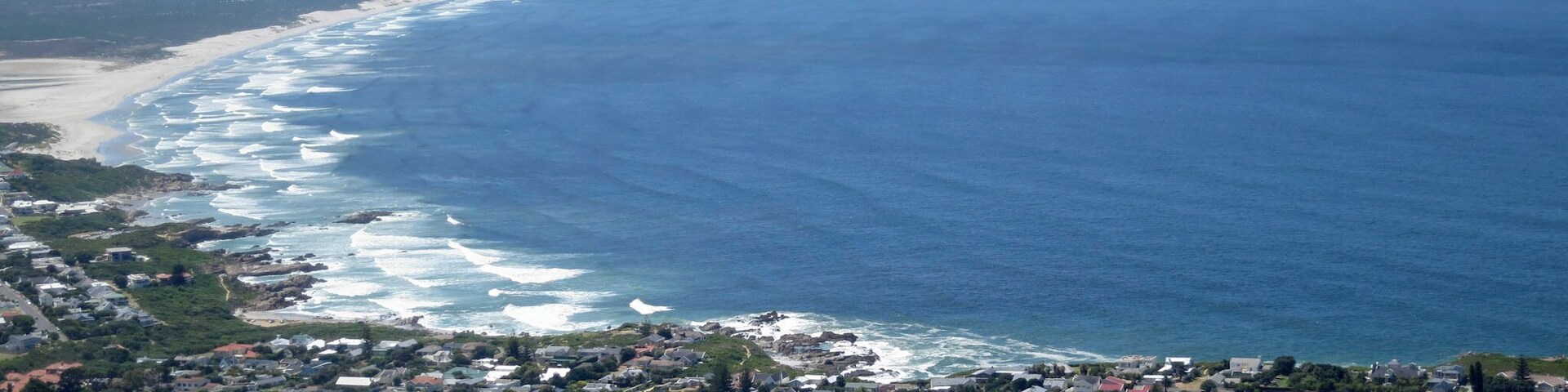 There are many interesting perspectives to take the coastline of Hermanus. This is one of them.