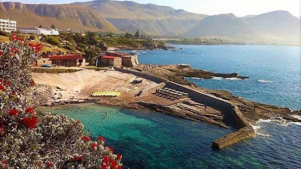 Magnificent view over the Old Harbour in Hermanus, South Africa