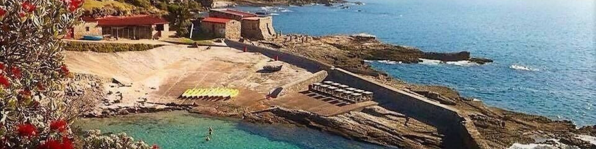 Magnificent view over the Old Harbour in Hermanus, South Africa