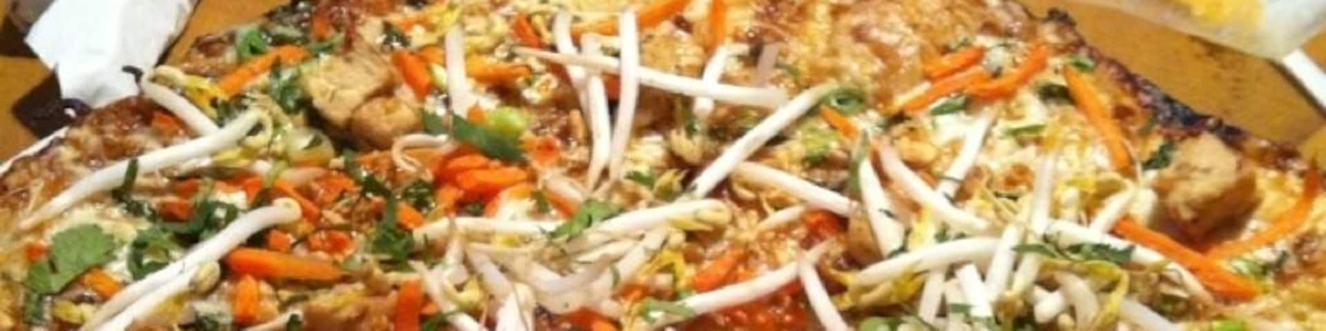 The Thai Chicken Pizza is excellent!