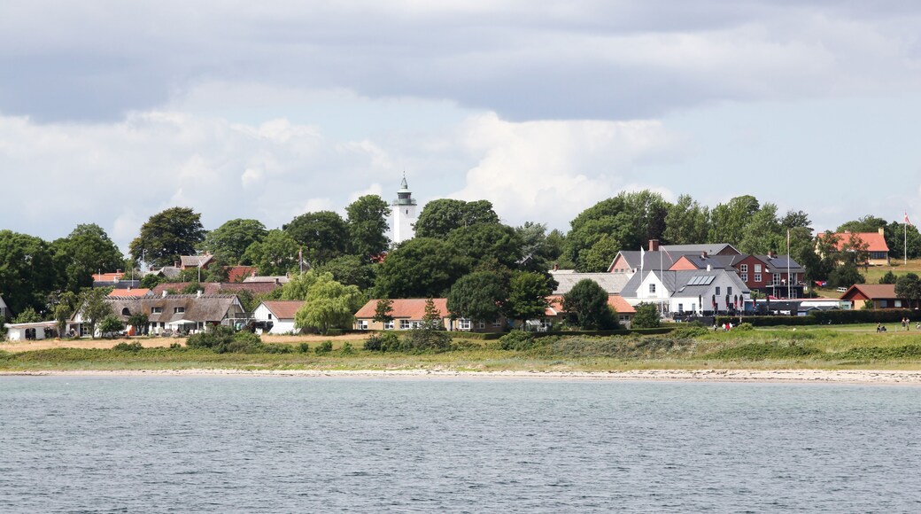 View from the ferry boat of the Tuno island in Denmark