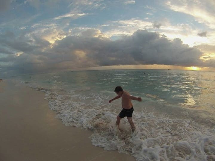 The ocean is the perfect temperature and the #beach is picture perfect in Punta Cana.