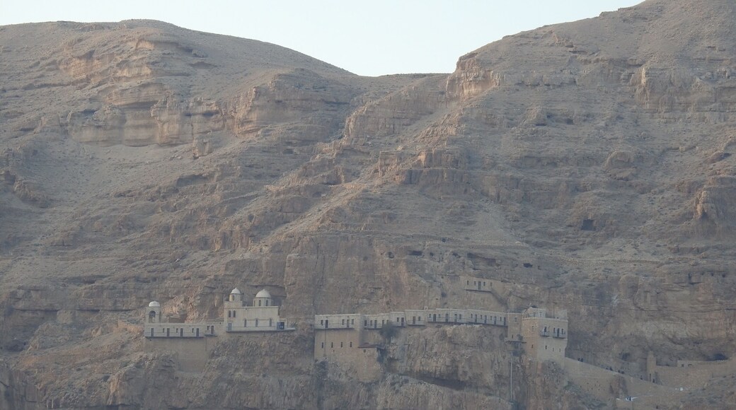 Unfortunately was unable to take the cable car to the Greek Orthodox Monastery but managed to get a good picture from Tel Jericho. Perhaps another trip!