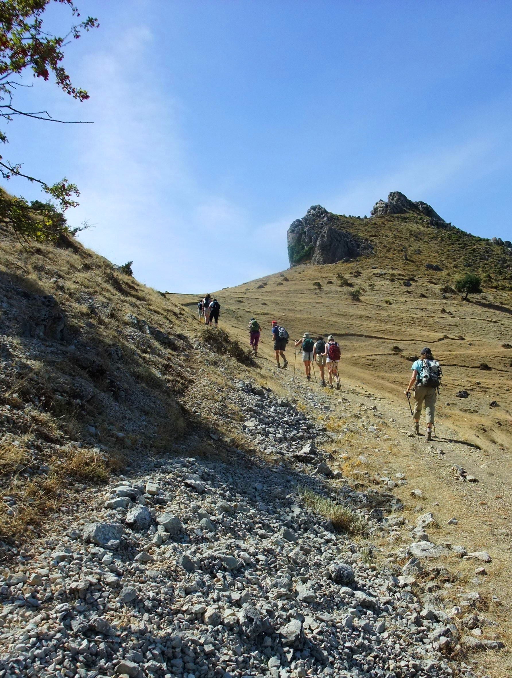 Landscape in Andalusia, Sierra de la Horconera, Province Córdoba in Spain