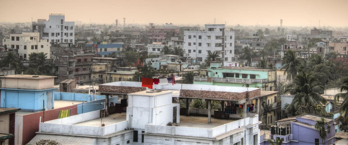 View over Khulna in Bangladesh