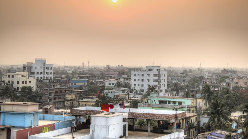 View over Khulna in Bangladesh