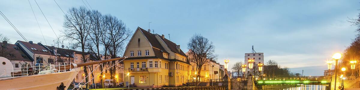 Dane river in Klaipeda, Lithuania