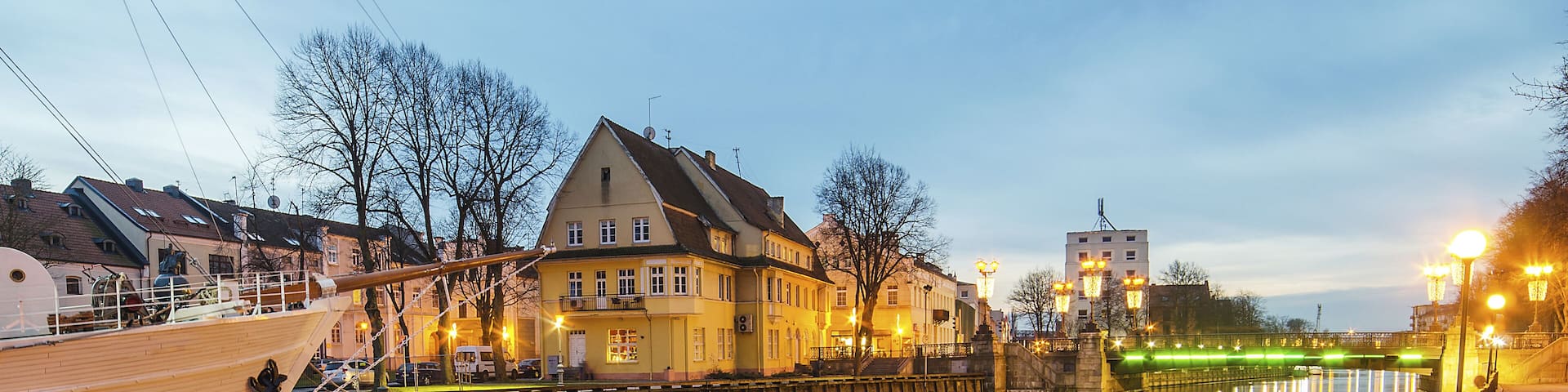 Dane river in Klaipeda, Lithuania