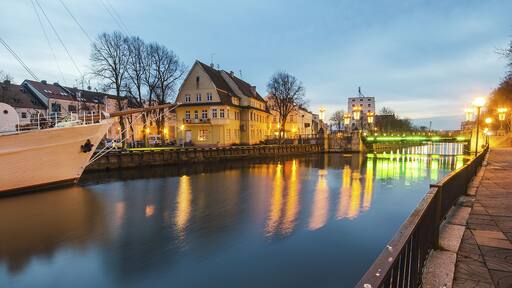 Dane river in Klaipeda, Lithuania